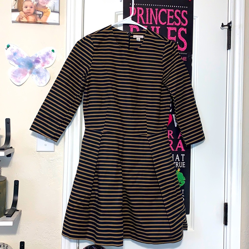 Brown striped dress by GAP size small